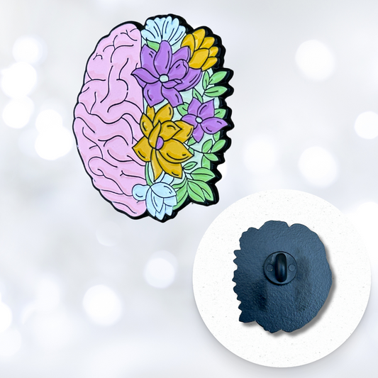 Pin - Floral Brain