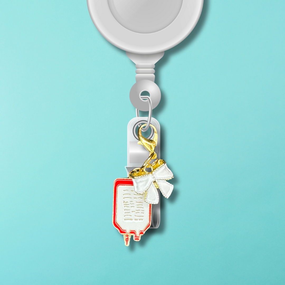 Badge Charm - IV & Bow