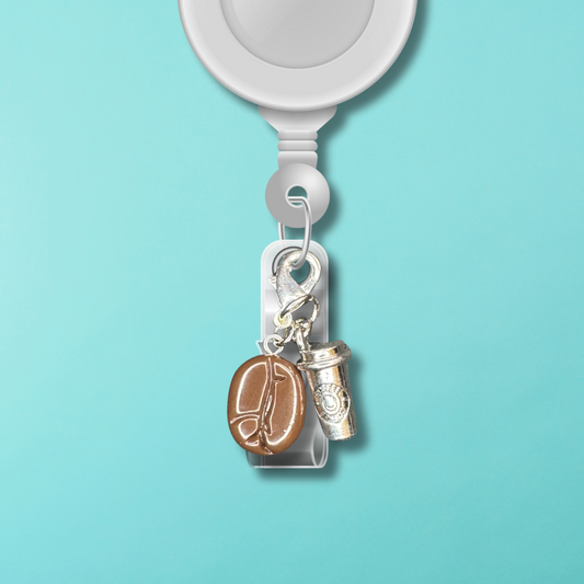 Badge Charm - Coffee Bean