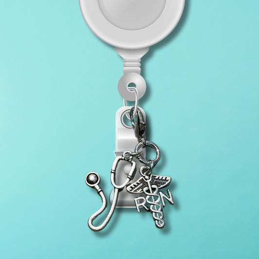 Badge Charm - RN & Stethoscope