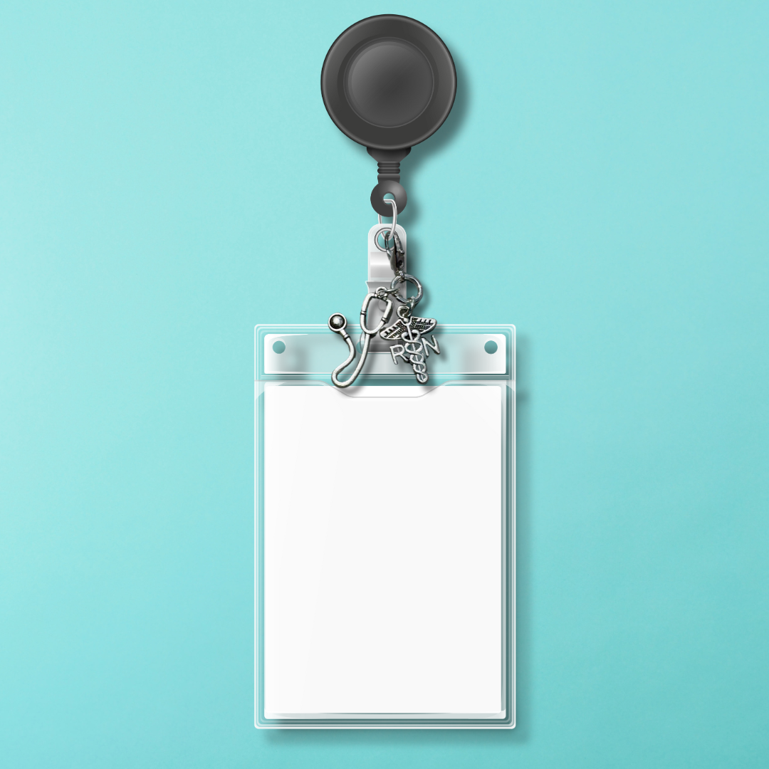 Badge Charm - RN & Stethoscope