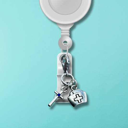 Badge Charm - Faith & Care