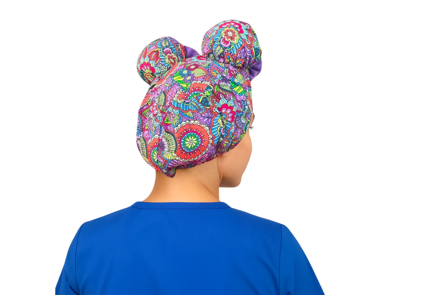 Mandala Paisley ScruBunz - featuring Purple Paisley & Colorful Mandala