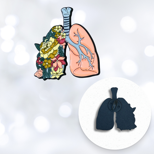 Pin - Floral Lungs
