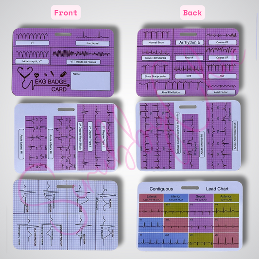 3 Card EKG Badge Buddy