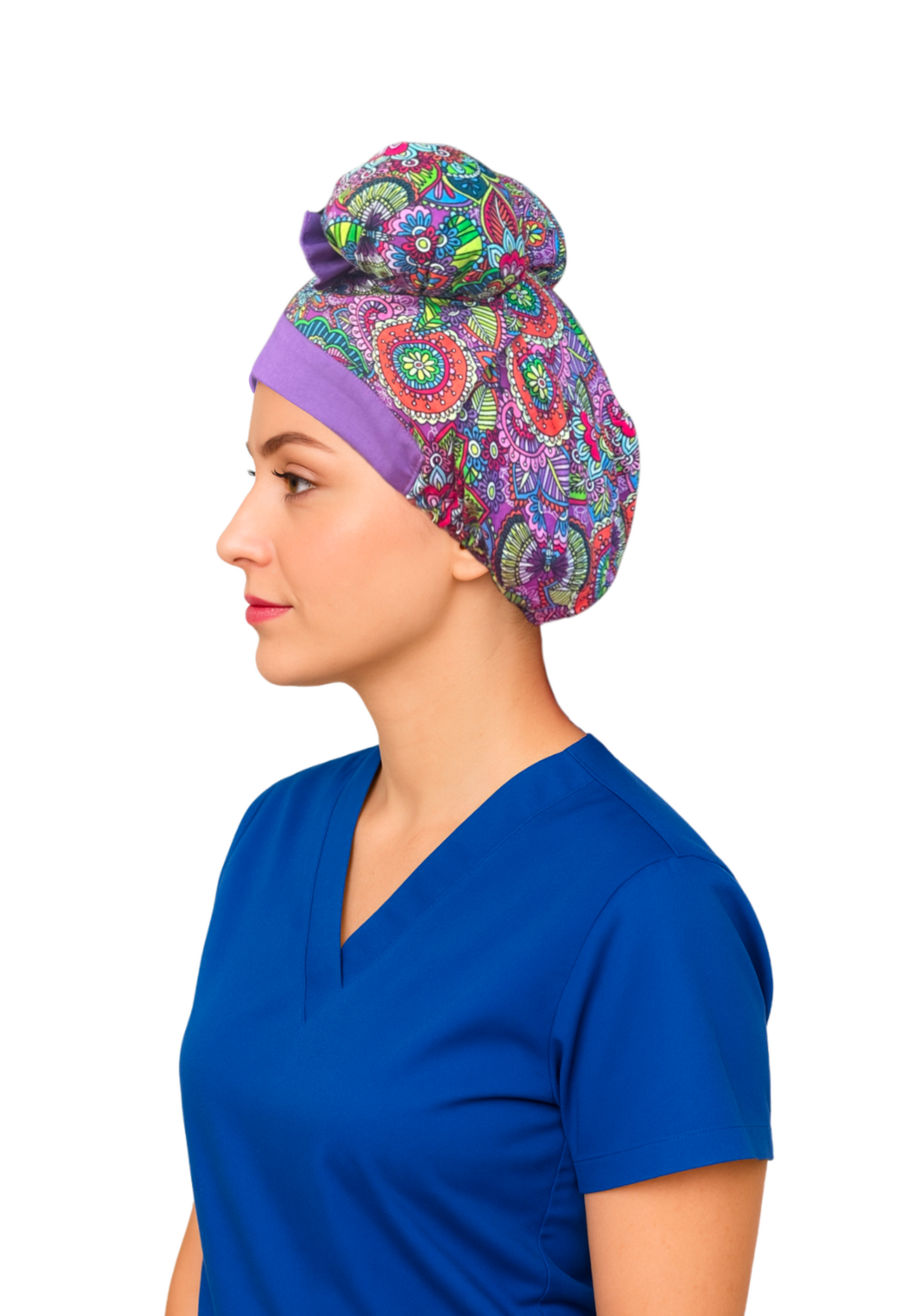 Mandala Paisley ScruBunz - featuring Purple Paisley & Colorful Mandala