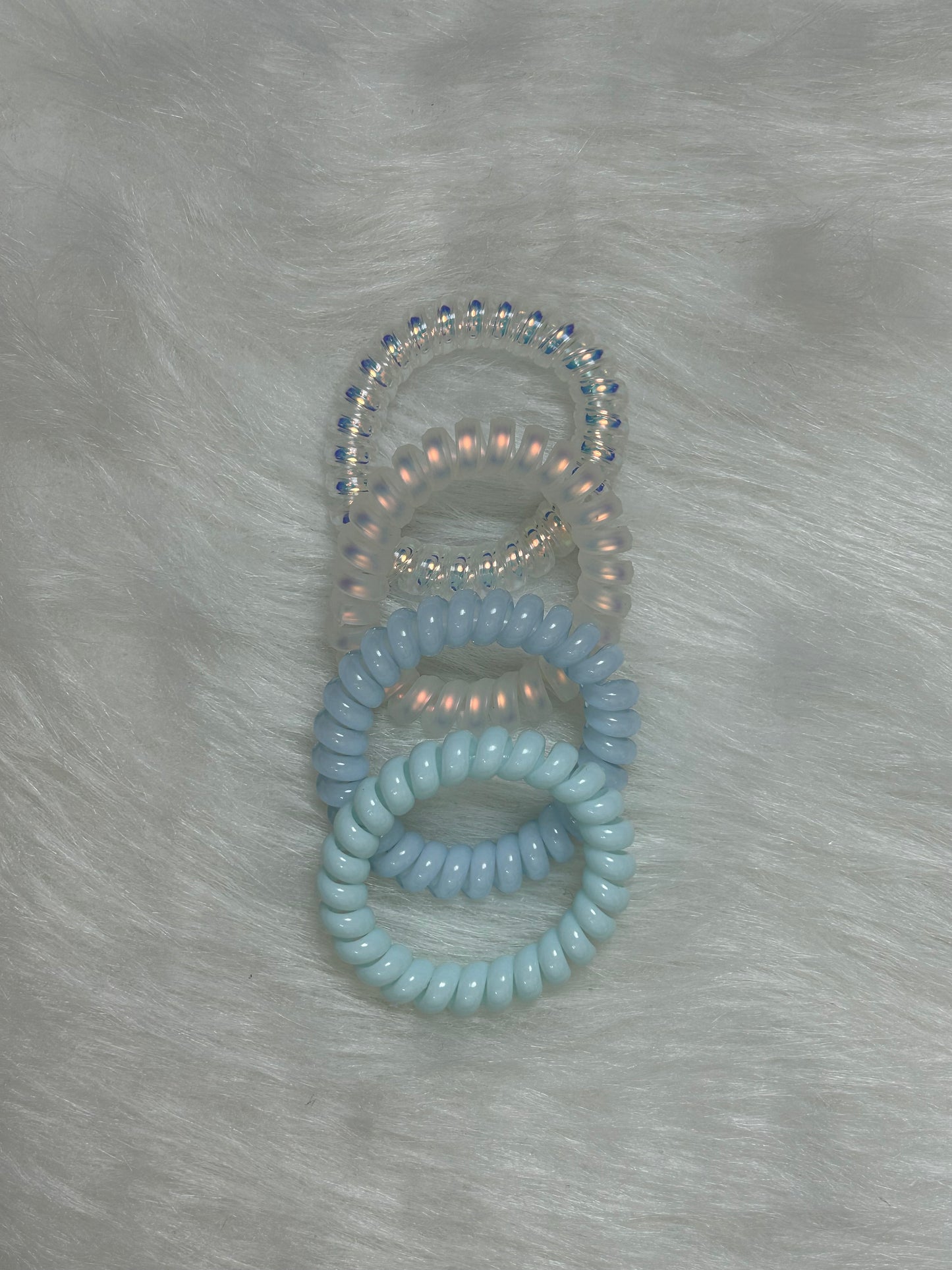 Phone cord scrunchies