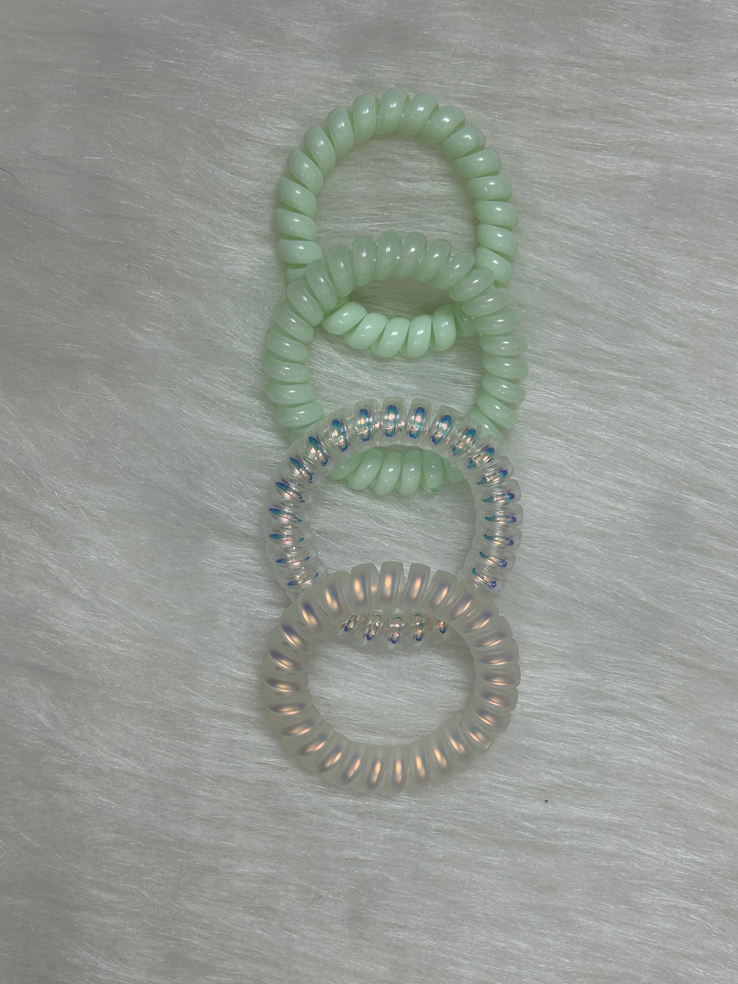 Phone cord scrunchies