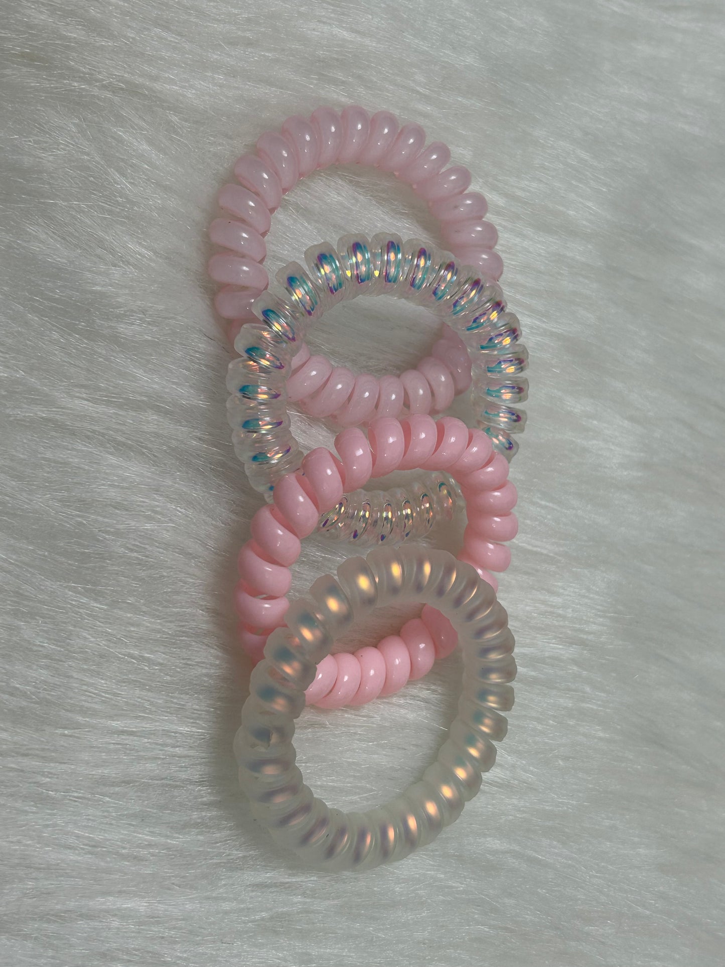 Phone cord scrunchies