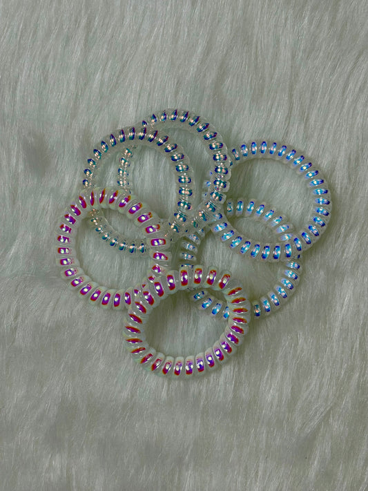 Phone cord scrunchies