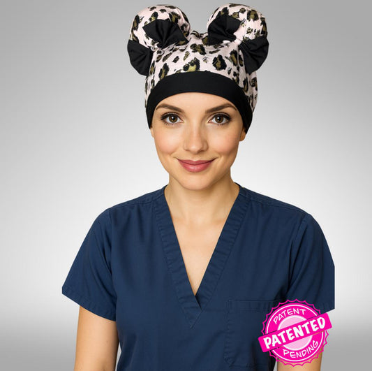 Pink Leopard ScruBunz - featuring light pink leapord print