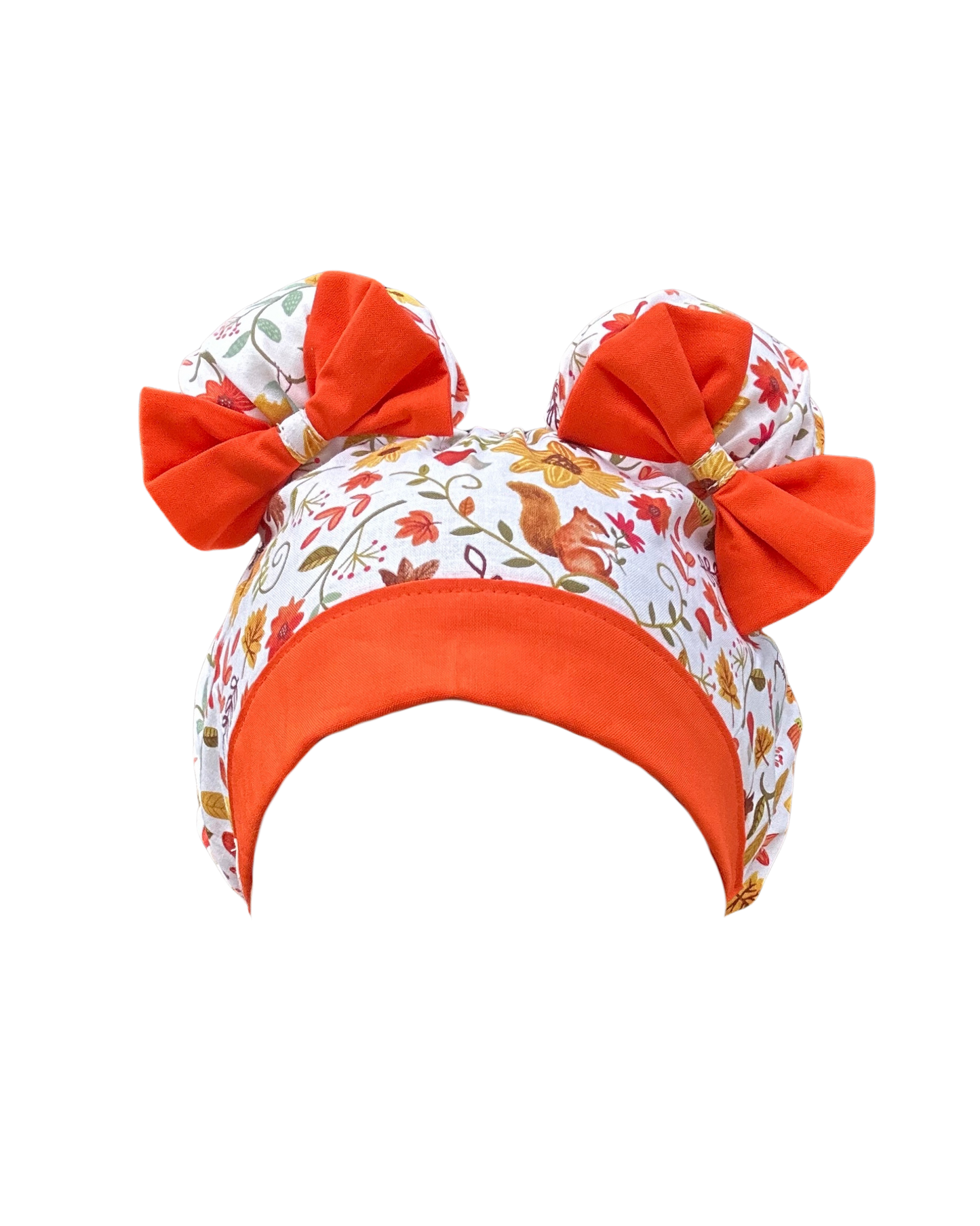 Autumn Daze ScruBunz – Featuring Autumn Leaves Scrub Cap for Nurses with Cute Mushrooms and Fall Colors