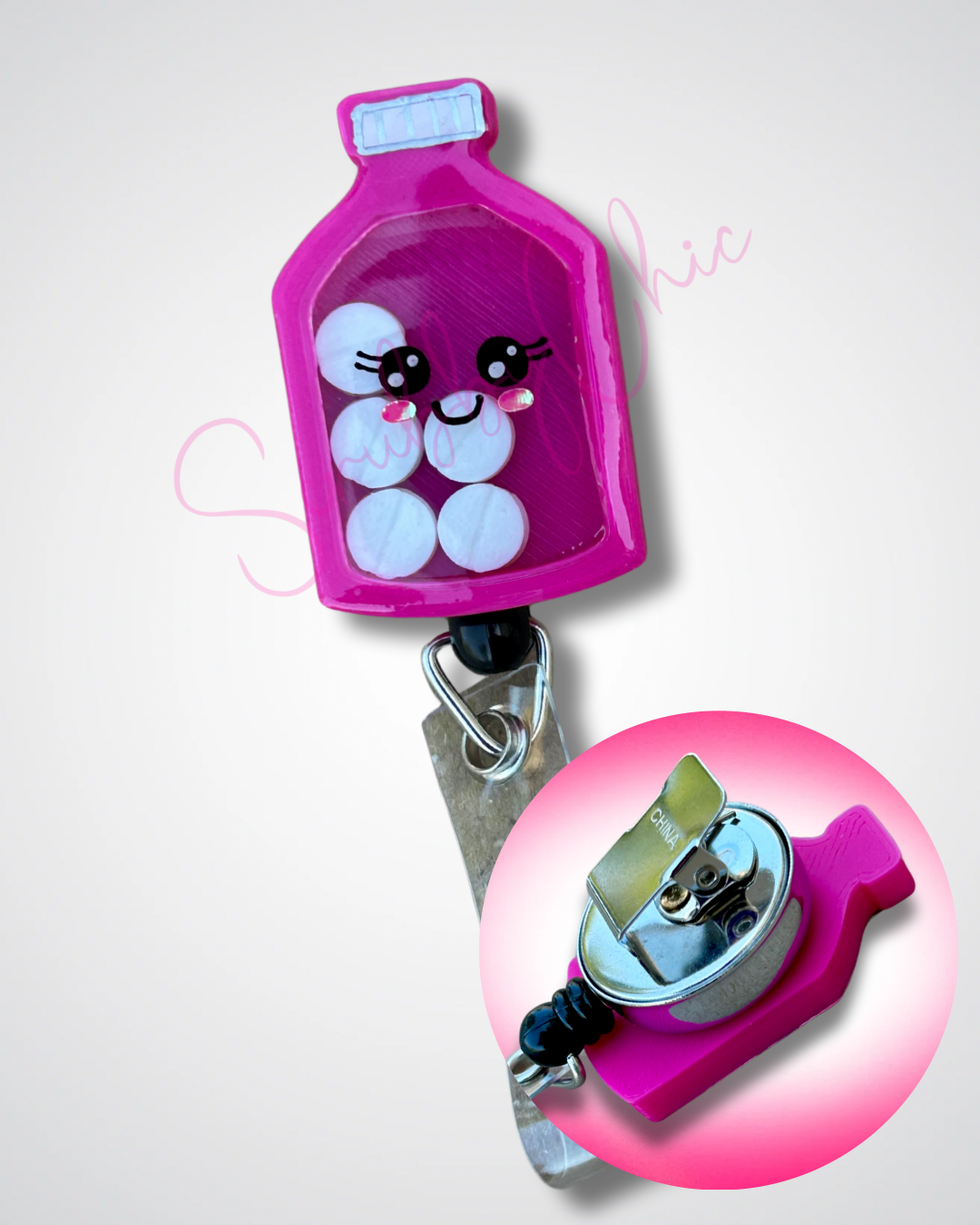 Badge Reel - Pill Bottle