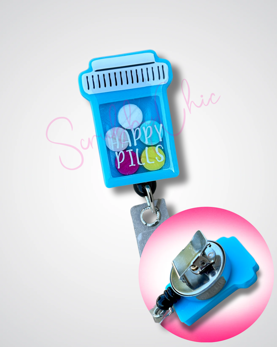 Badge Reel - Happy Pills