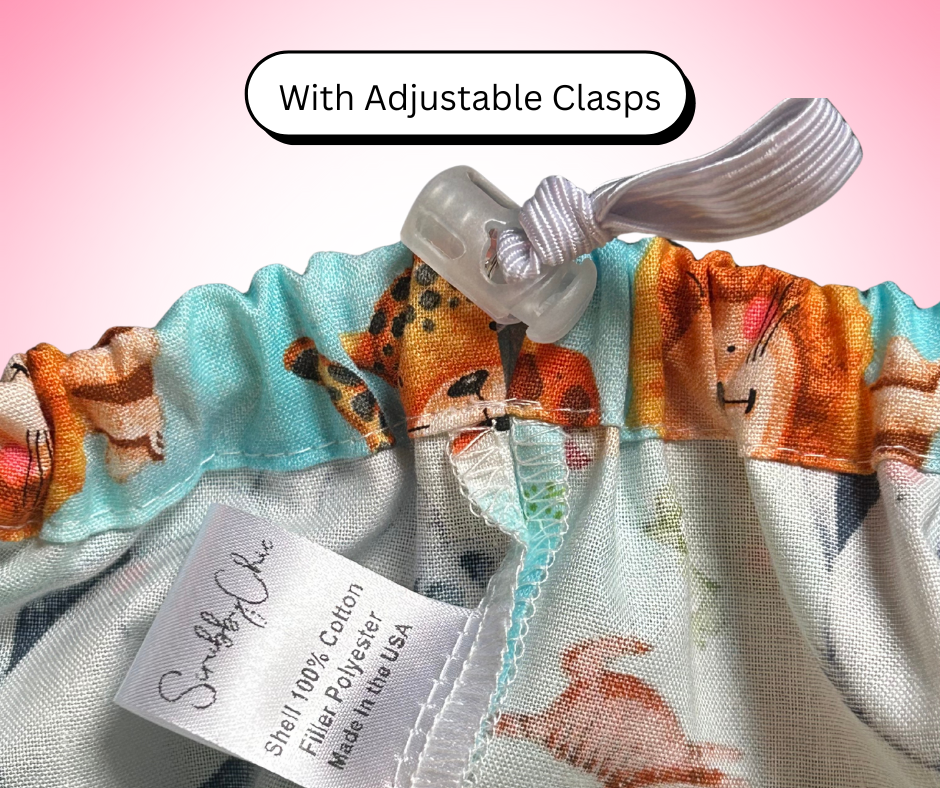 Puppy Chic ScruBunz – Featuring Adorable Dogs Scrub Cap for Nurses with Colorful Apparel and Black Background