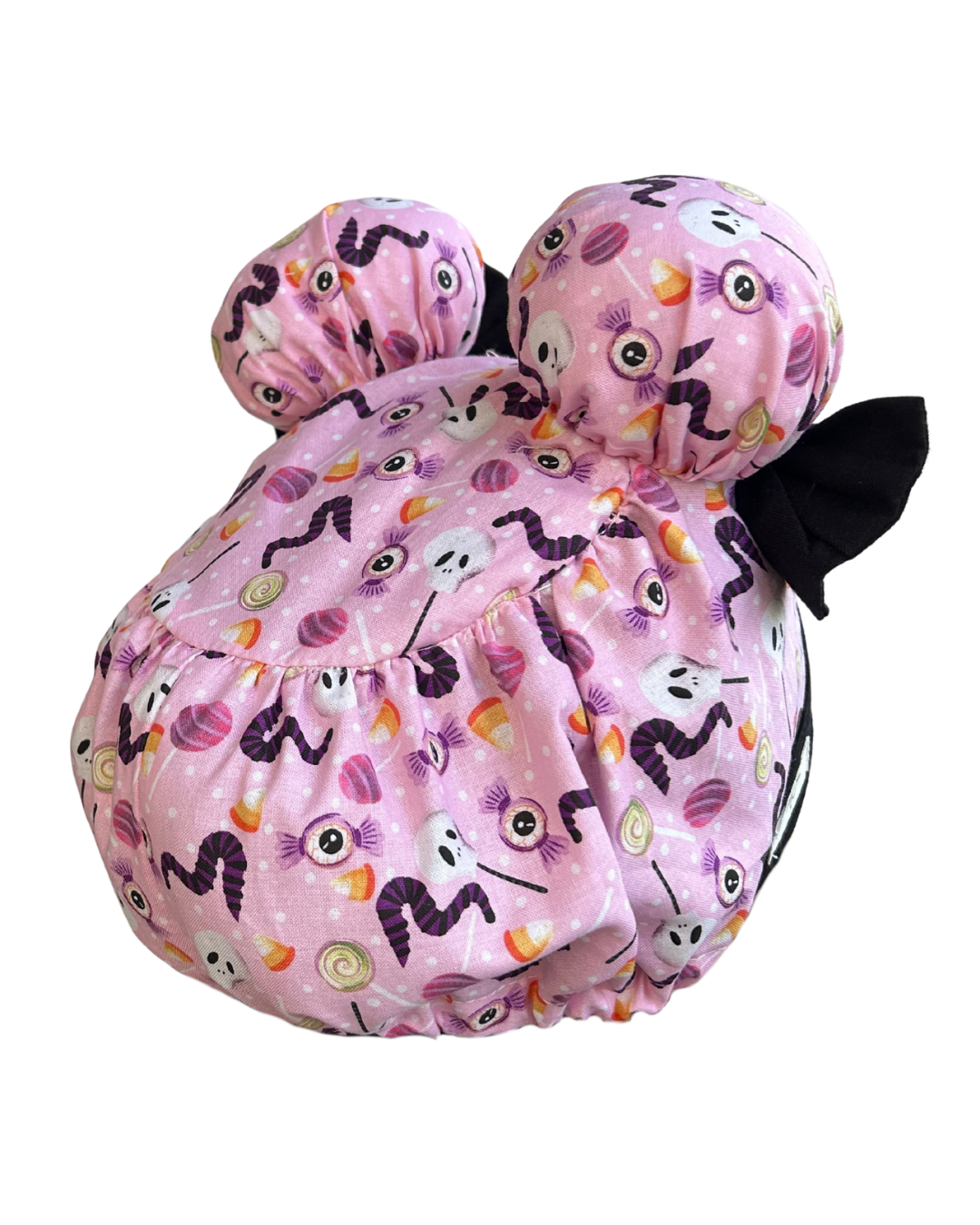 Ghouls Just Wanna Have Fun ScruBunz – Featuring Pink Halloween Treats & Black Bow Details Scrub Cap with Girly Spooky Vibes