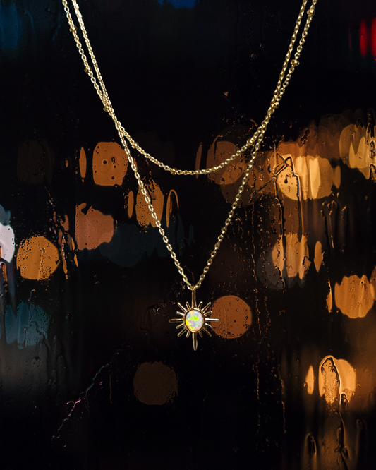 Star Burst Pendant (gold plated)
