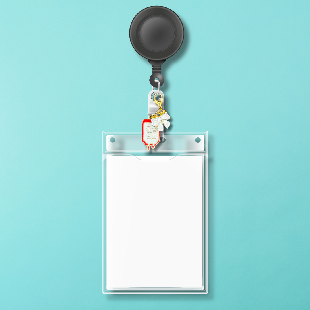 Badge Charm - IV & Bow