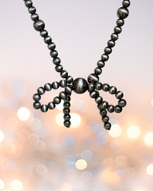 Pearl Bow Necklace