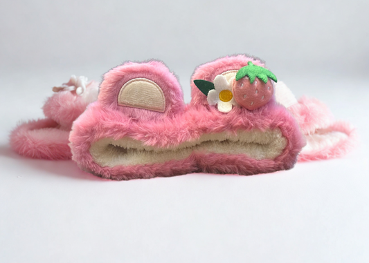 Plush Headband - Strawberry Bear
