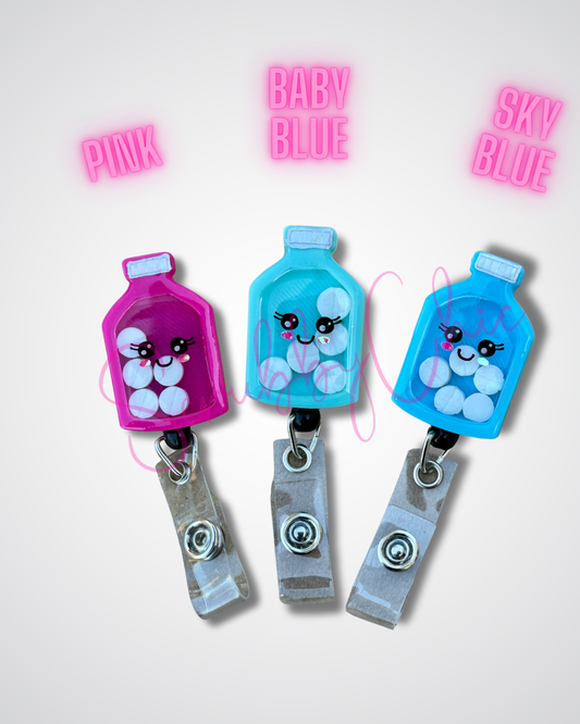 Badge Reel - Pill Bottle