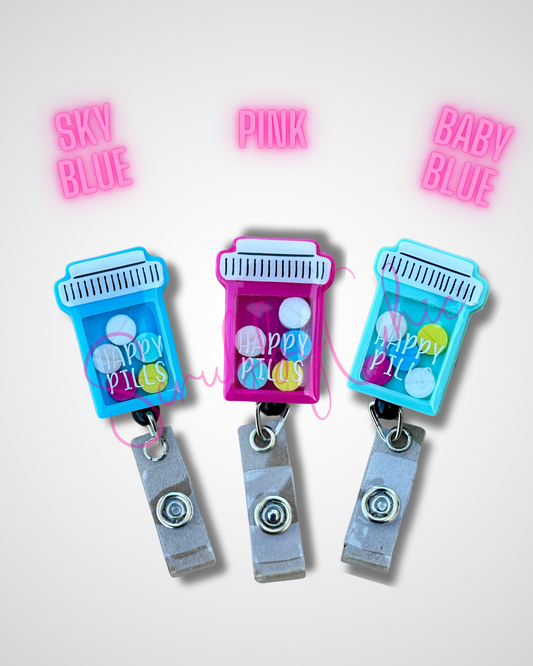 Badge Reel - Happy Pills