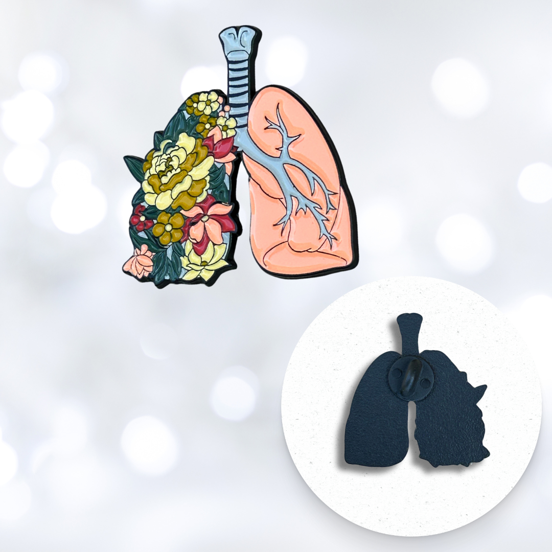 Pin - Floral Lungs