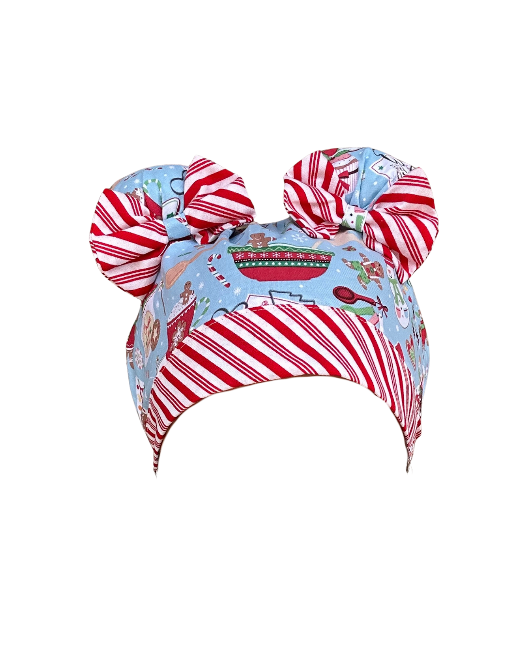 Cookies for Santa ScruBunz – Featuring Holiday Scrub Cap for Nurses with Gingerbread Cookies and Baking Supplies