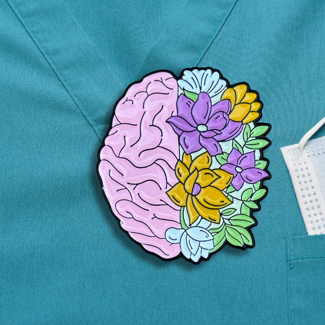 Pin - Floral Brain