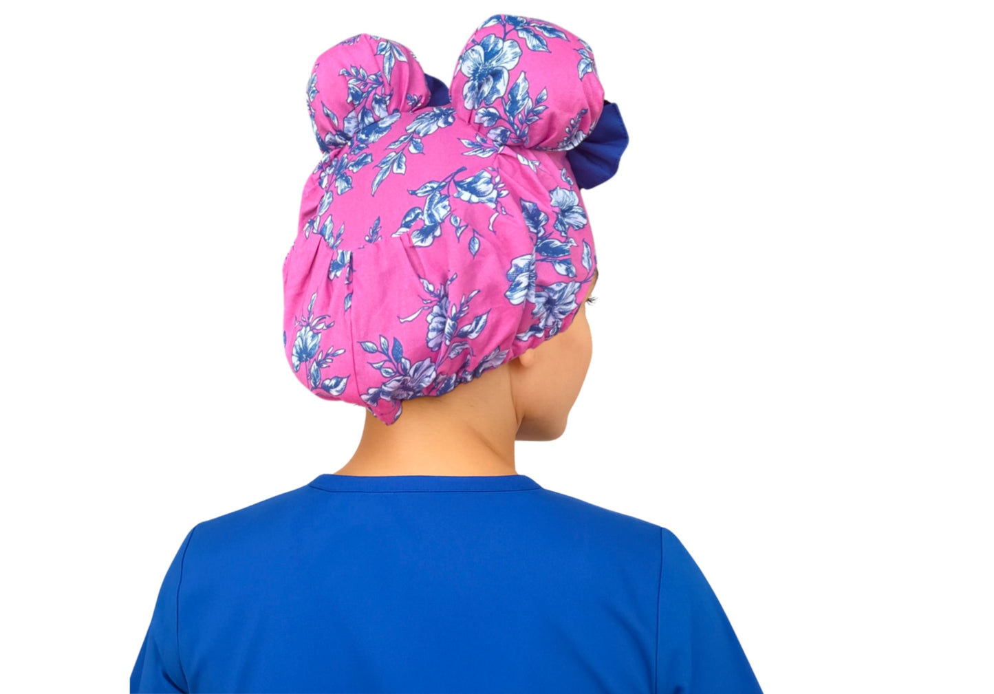 Pink Floral ScruBunz - featuring Pink & Blue Floral Print