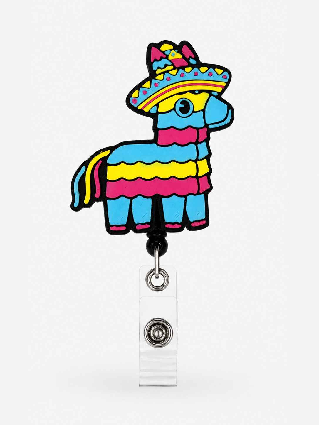 Fiesta Piñata Llama Badge Reel