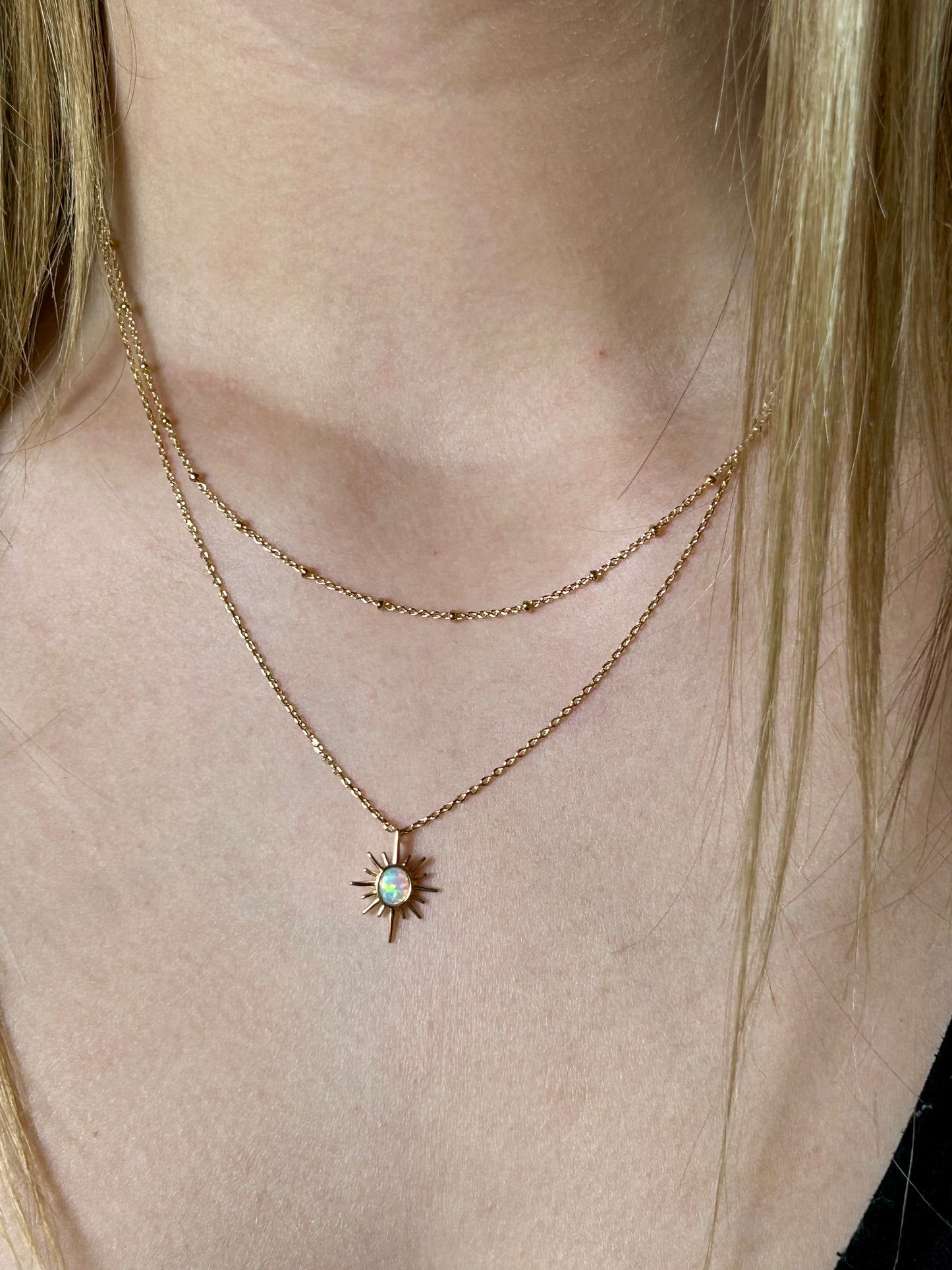 Star Burst Pendant (gold plated)