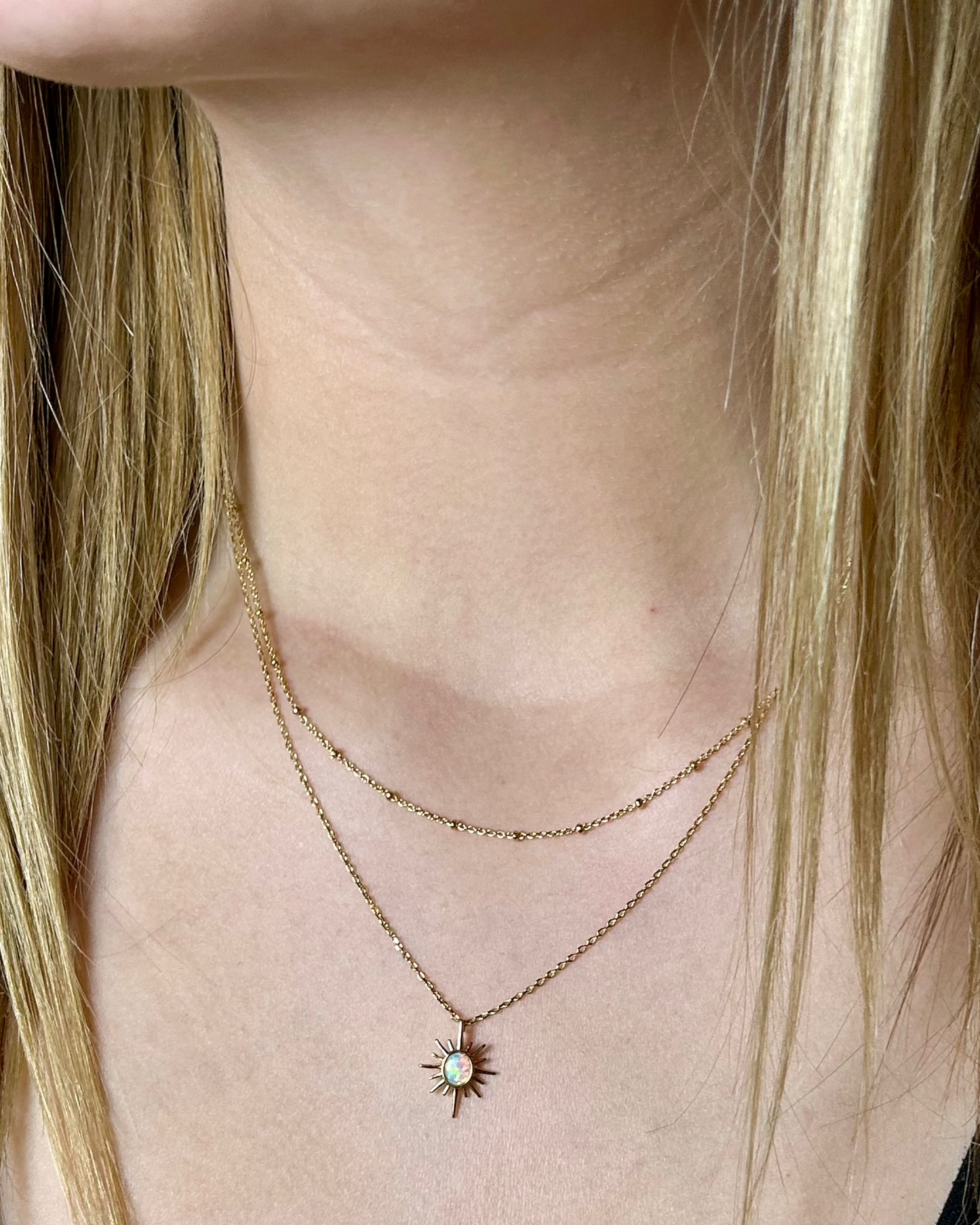 Star Burst Pendant (gold plated)