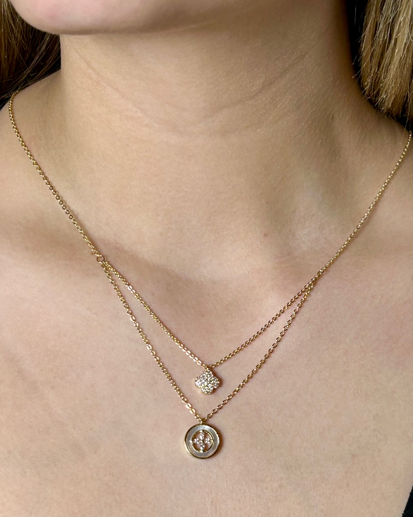 Guardian Clover Necklace (gold plated)