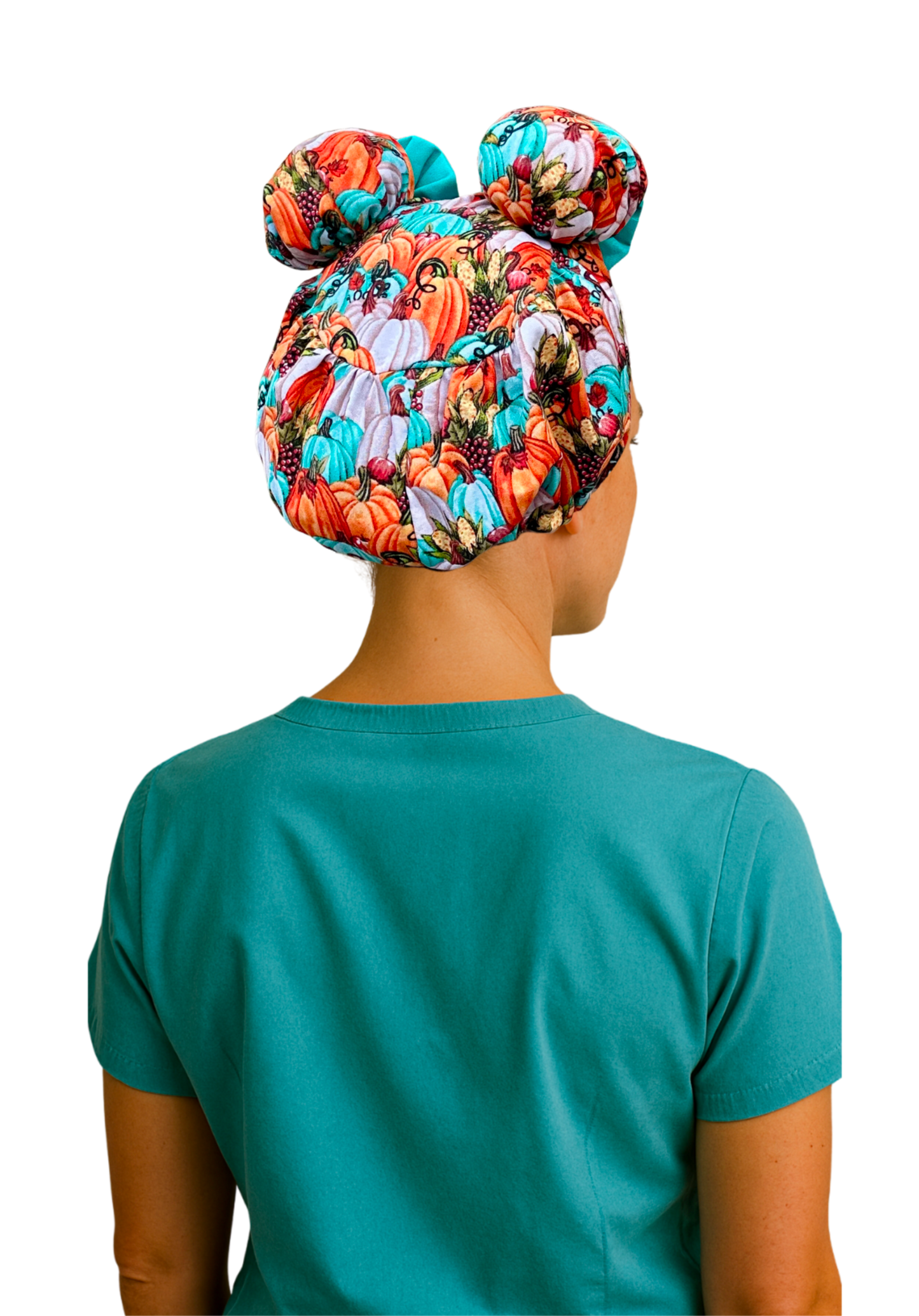 Pumpkin Patch ScruBunz – Featuring Fall Vibes Scrub Cap for Nurses with an Autumn Pumpkin Patch and a Pop of Color