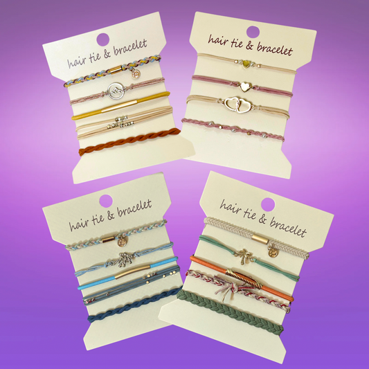 Hair tie bracelets