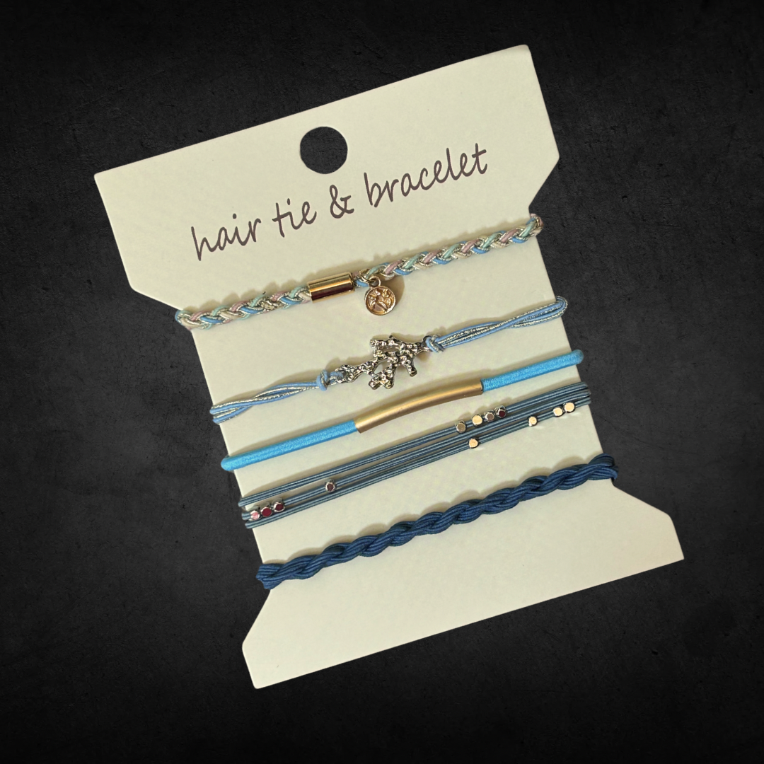 Hair tie bracelets