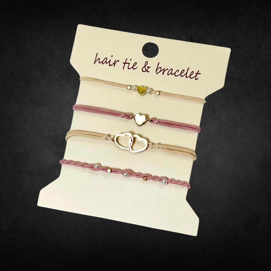Hair tie bracelets