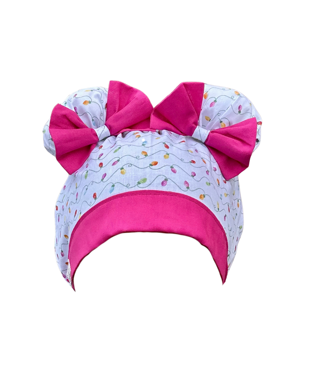 Merry Little Lights ScruBunz – Featuring Holiday Lights Scrub Cap for Nurses with Colorful Christmas Lights