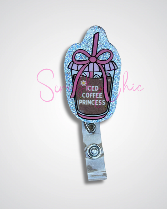 Badge Reel - Iced Coffee Princess