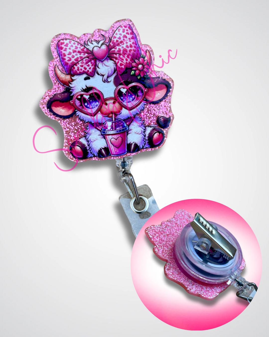 Badge Reel - Girlie Cow