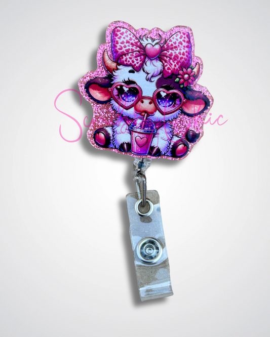 Badge Reel - Girlie Cow