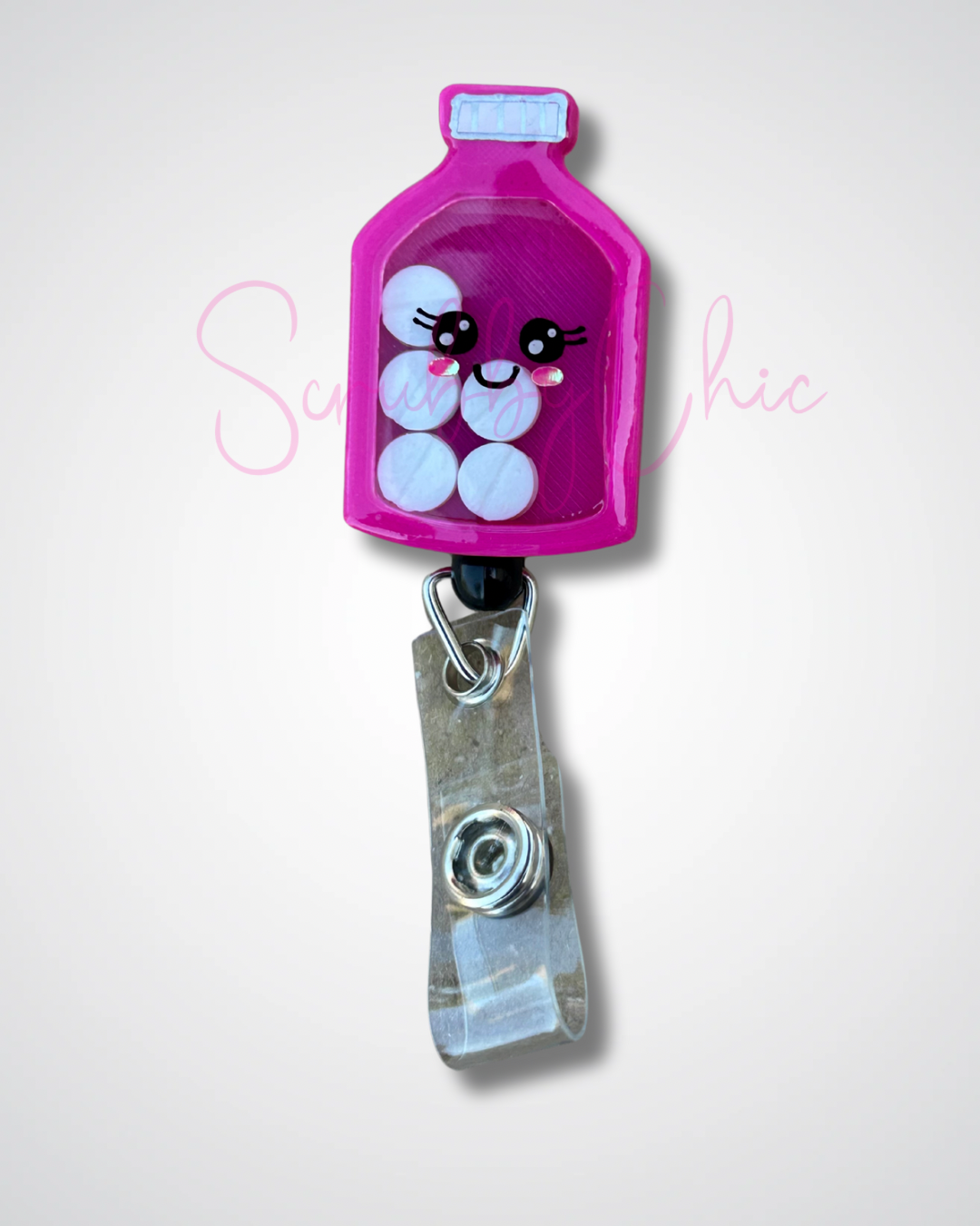 Badge Reel - Pill Bottle