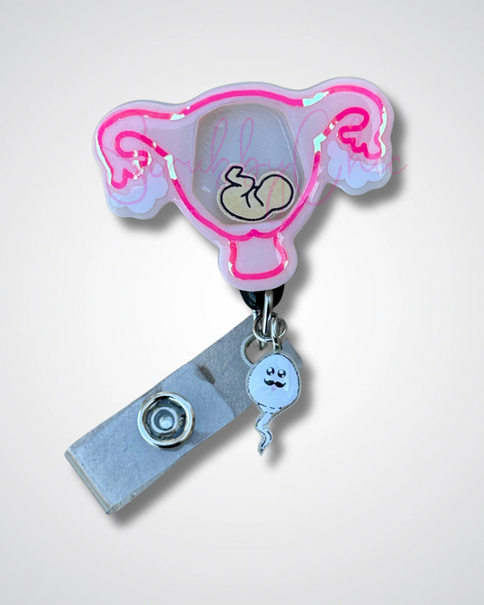 Badge Reel - Baby in Uterus