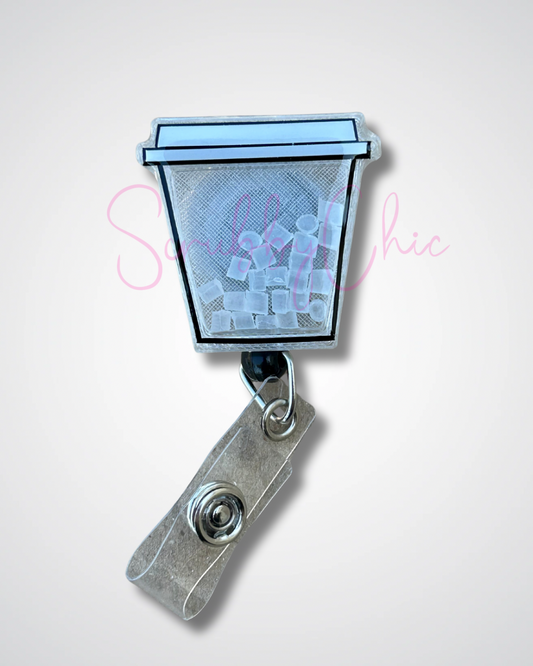 Badge Reel - Iced Coffee