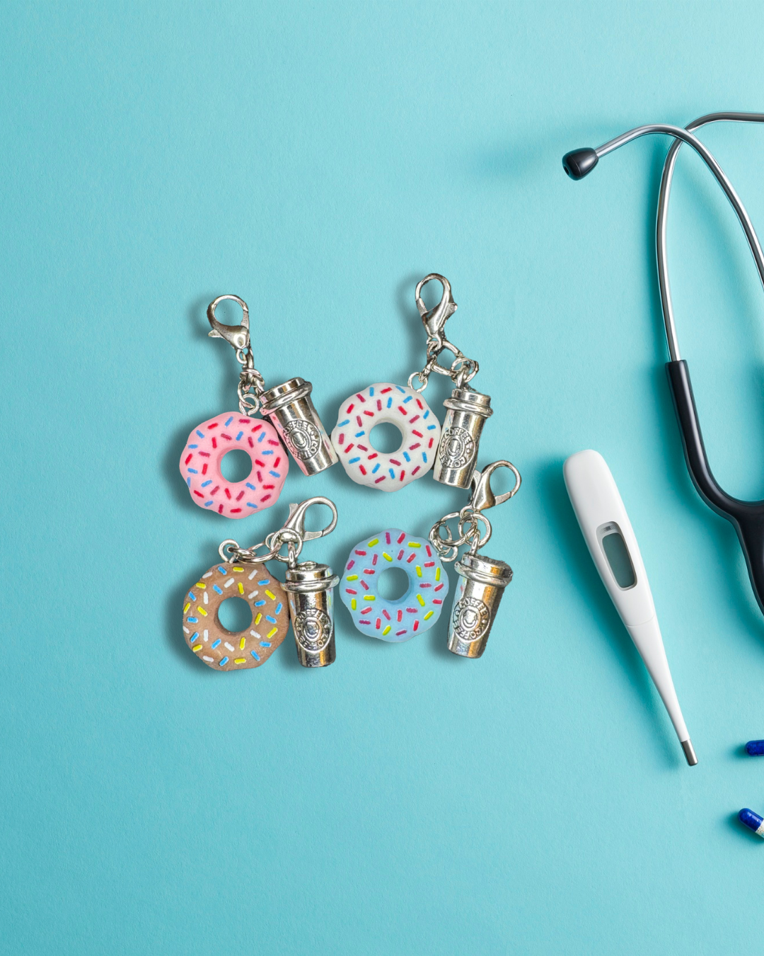 Badge Charm - Coffee & Donut