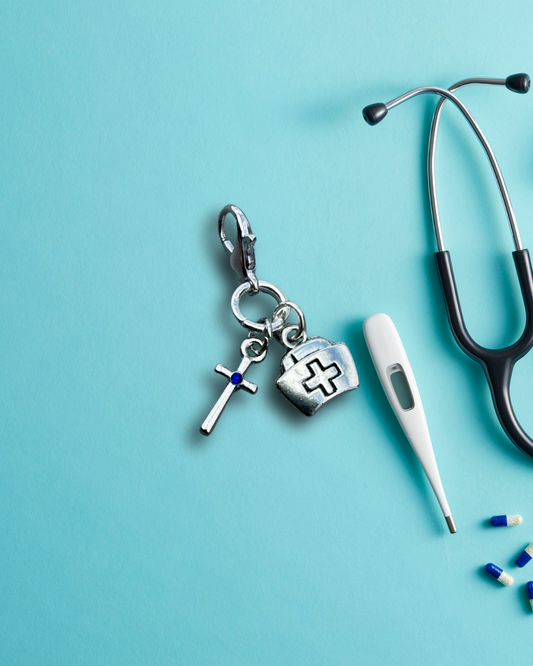 Badge Charm - Faith & Care
